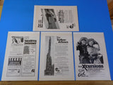 Ads Santa Fe Railroad Lot #2 Advertisements from various magazines (10)