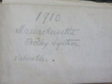 Map Street Railways of the State of Massachusetts 1910 -1911 DAMAGE