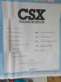 Map CSX Transportation System Map 1999    Damage
