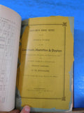 Cincinnati Hamilton & Daytona Railway Co Annual Reports 1884-1890 Bound Volume