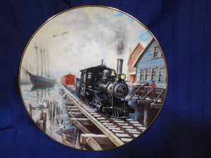 Plate Winter Rails Plate Collection By Sea or Rail by Ted Xaras p0055