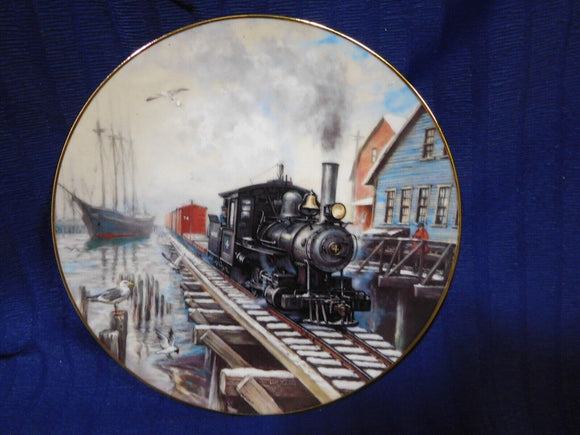 Plate Winter Rails Plate Collection By Sea or Rail by Ted Xaras p0055