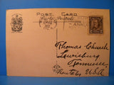Postcard M.C.R. International Railway Tunnel Detroit & Ontario Postmarked 1932