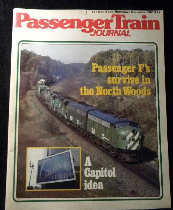 Passenger Train Journal #57 1981 December PTJ Passenger F's Capitol idea SP&S