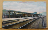 Postcard Lehigh Valley Railroad Station Towanda PA Postmarked 1910 To Miss Thusa