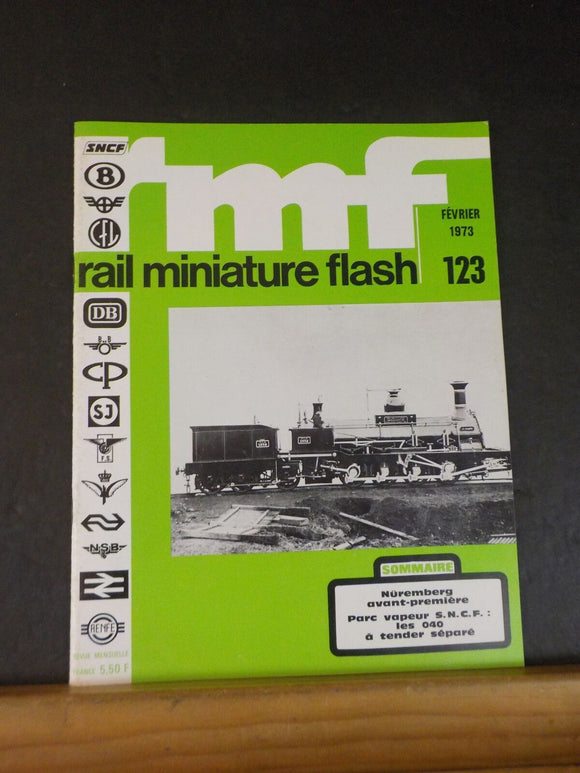 Rail Miniature Flash 123 1973 Fevrier Nuremberg avant premiere Parc vapeur SNCF