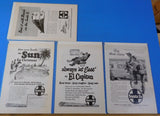 Ads Santa Fe Railway Lot #8 Advertisements from various magazines (10)