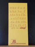 Let’s All Sing! Songbook compliments Seaboard Coast Line Railroad