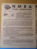 NMRA Staff Newsletter Lot of 7 Issues 60’s & 70’s National Model Railway Associa