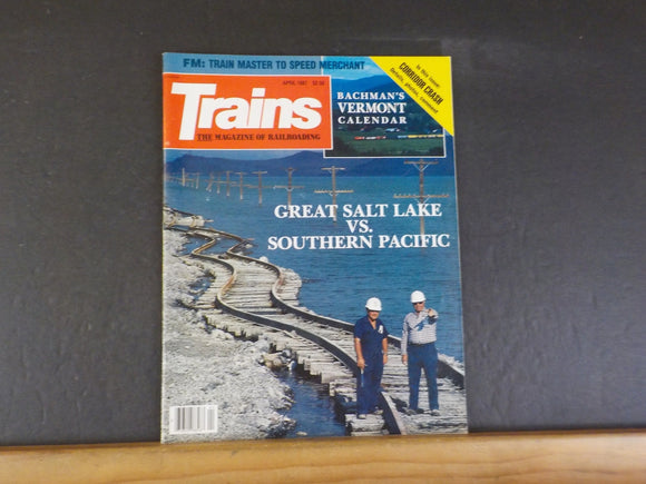 Trains Magazine 1987 April Great Salt Lake vs Southern Pacific Corridor Crash FM