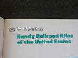Handy Railroad Atlas of the United States 1978 Rand McNally Railroad Maps