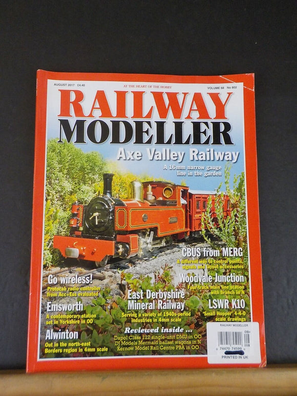 Railway Modeller 2017 August Axe Valley Railway Go Wireless Cbus from Merg Woodv