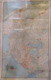MAP Pennsylvania Railroad Scenic Guide and Map 1953