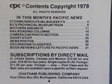 Pacific News #195 1978 January British Columbia Southern Pacific Milwaukee Fs