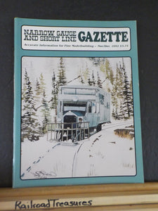 Narrow Gauge & Short Line Gazette 1992 November December Special cars of D&RGW