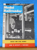 Model Railroader Magazine 1958 July Bridge & steel works How to develop a timeta