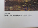 Renaissance Lithographic Print E. Nadal Molinos 22 1/2X 19 inches