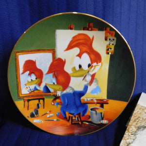 Walter Lantz Collection Woody's Triple-Self Portrait Armstrong's Art on Porcelain