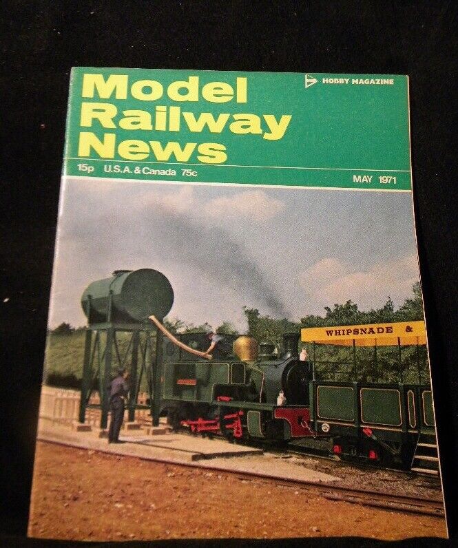 Model Railway News 1971 May Tram engine and coach Another Aylesbury Princess Roy
