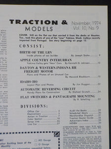 Traction & Models #117 1974 November LRV YVT D&W Automatic reversing circuit