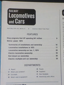 Railway Locomotives and Cars 1974 April May Railway Up shops Loco and car