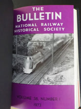 NRHS Bulletin Bound Vol 37-38 1972-73   12 issues National Railway Historical So