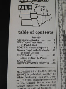 Midwestern Rails 1980 August Vol.6 No.8 Issue 59 (marked 49) BN Triple track mai