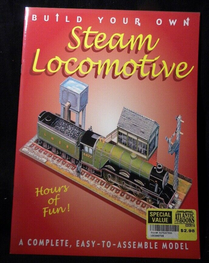Build Your Own Steam Locomotive Complete easy to assemble model Soft Cover