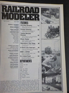 Railroad Modeler 1978 July EMDs GP40X diesel Old time brewery plans