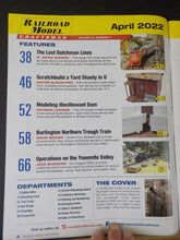 Railroad Model Craftsman Magazine 2022 April Lost Dutchman Scratchbuild Yard sha