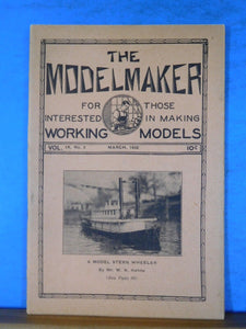 Modelmaker Magazine 1932 March 1/2" Canadian locomotive Gondola Cars