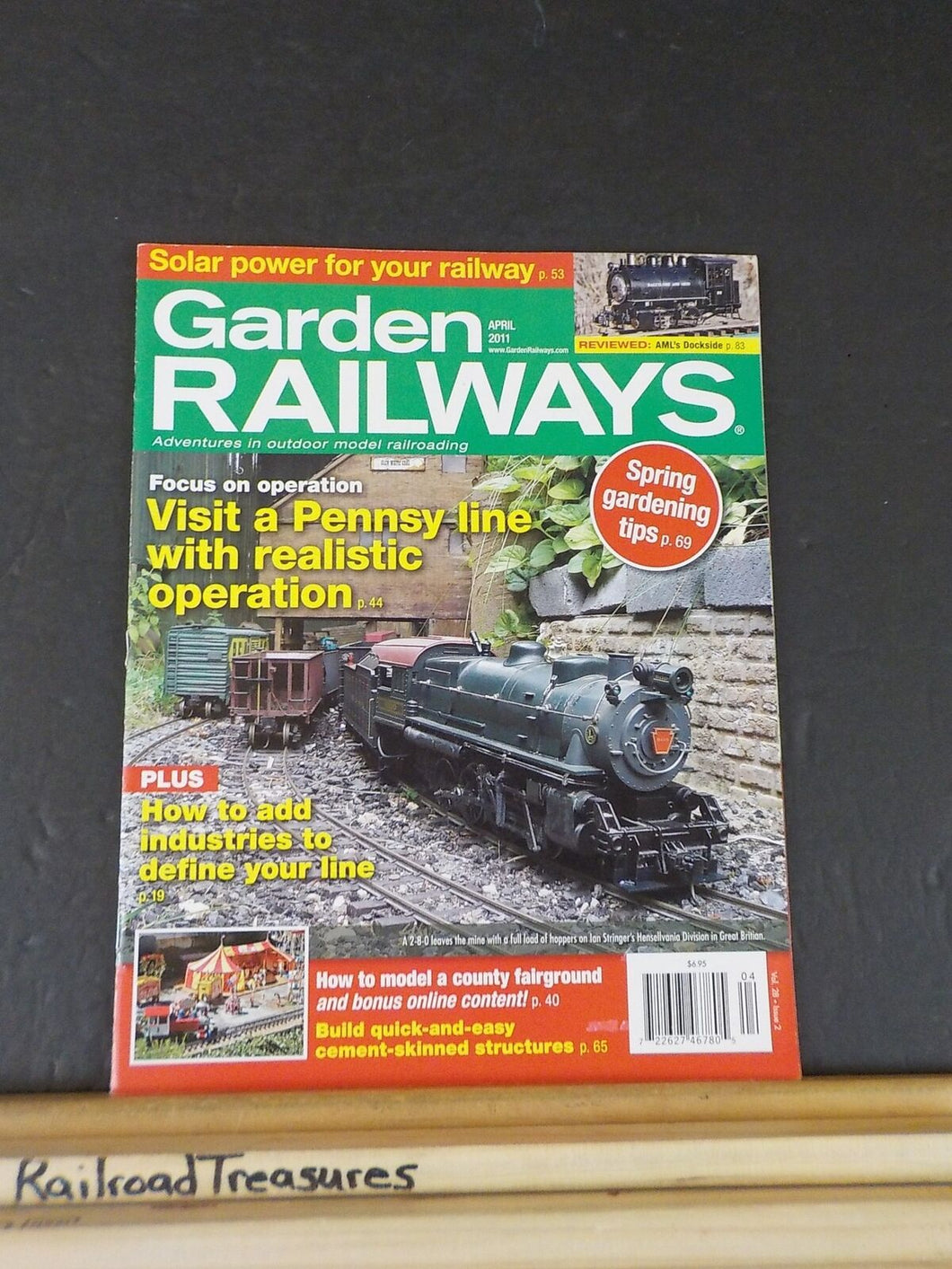 Garden Railways Magazine 2011 April Add industries to define your line Pennsy li
