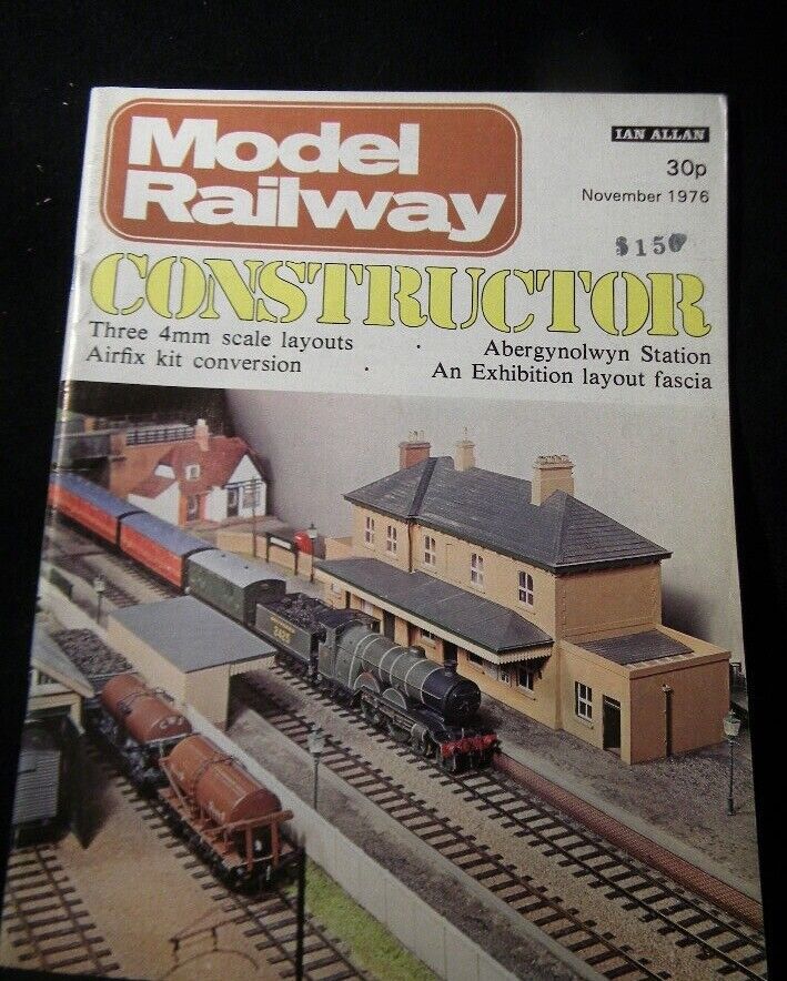 Model Railway Constructor 1976 November Abergynolwyn station 4mm scale layouts A