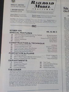 Railroad Model Craftsman Magazine 1974 October Growing grass Retaining walls Kit