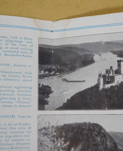 Rhine Steamers Germany Railroad Brochure 1928