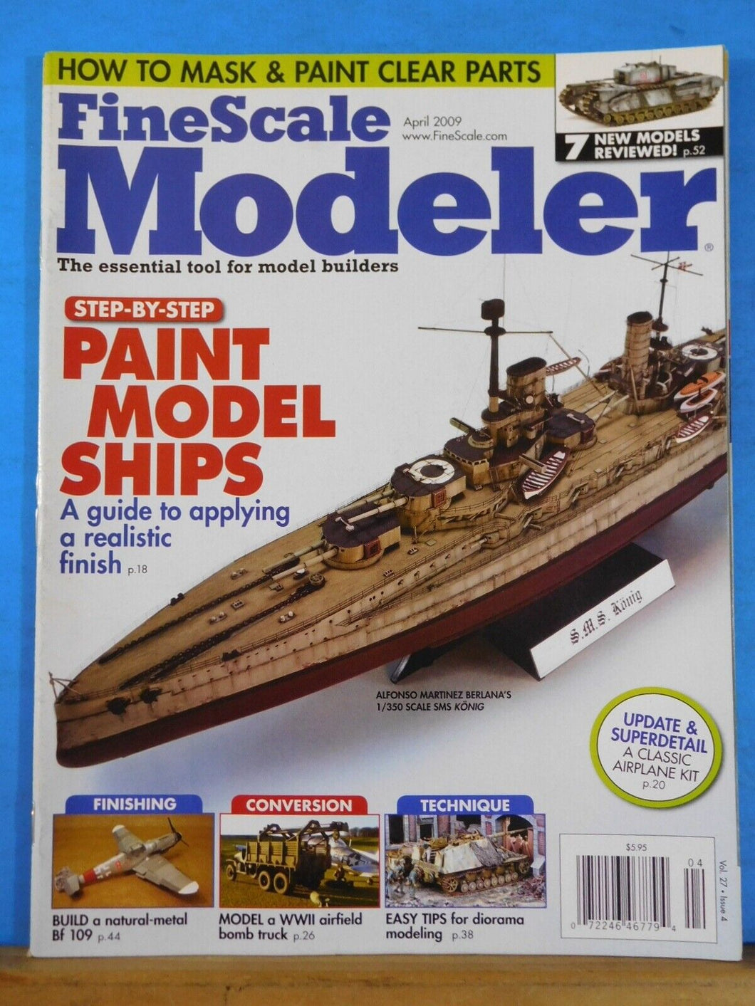 FineScale Modeler 2009 April Step by Step Paint Model Ships