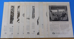 Ads Southern Railway System Lot #10 Advertisements from various magazines (10)