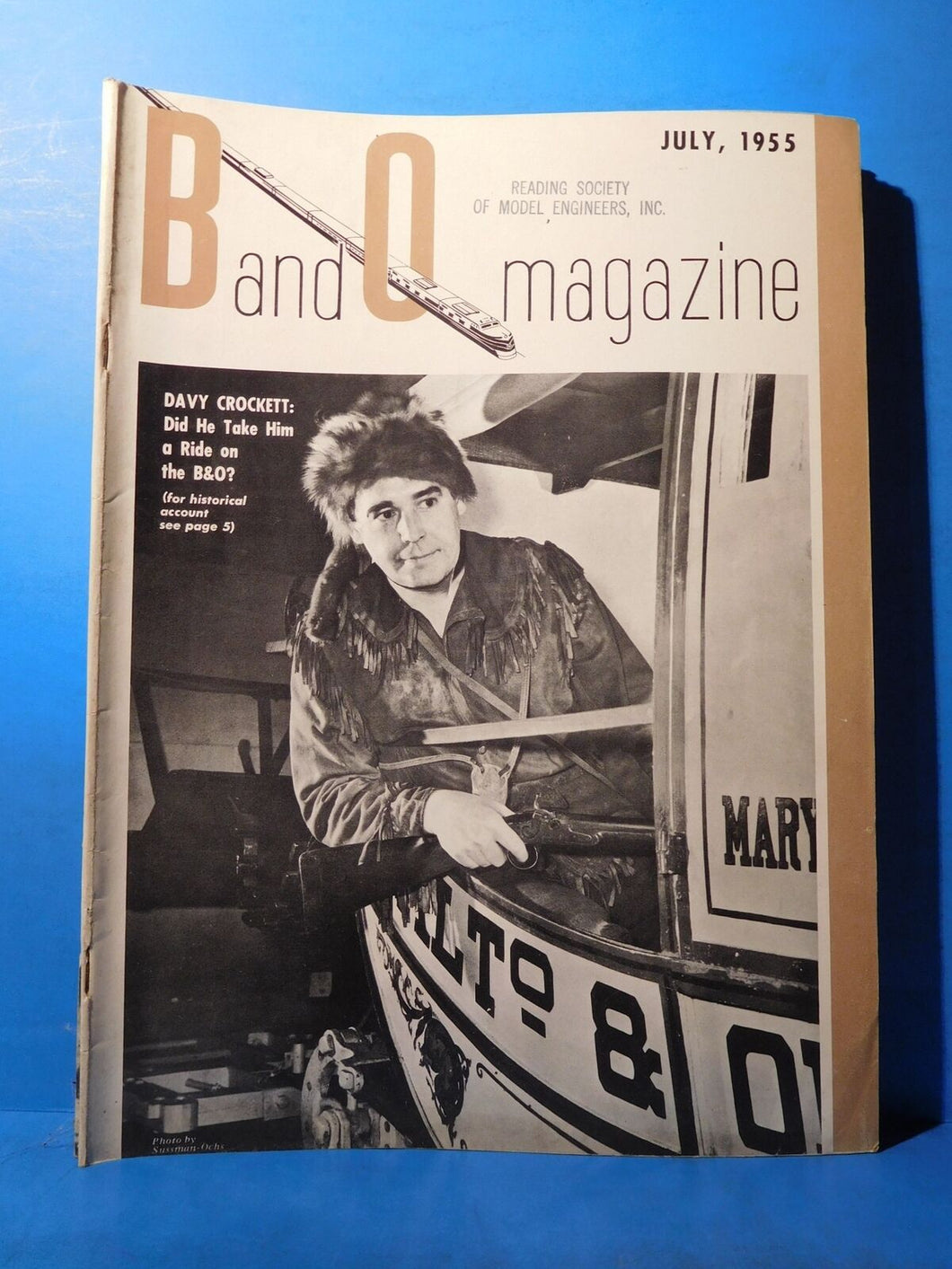 Baltimore & Ohio Employee Magazine 1955 July Davy Crockett on the B&O?