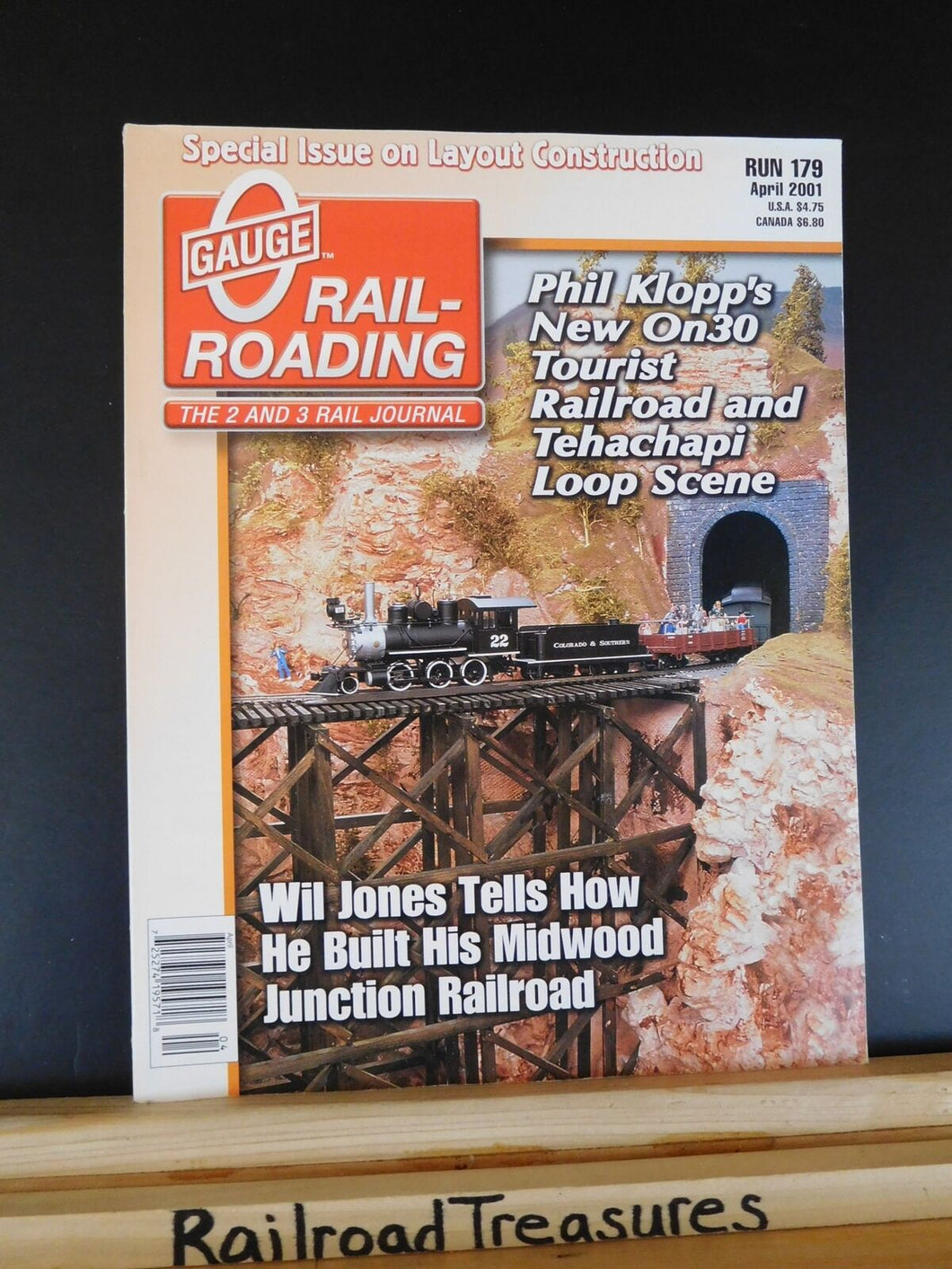 O Gauge Railroading #179 2001 April Special issue on Layout Construction