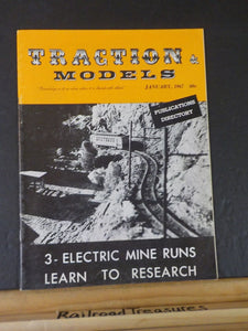 Traction & Models 1967 January 3 electric mine runs KXKV&W loco plans photos