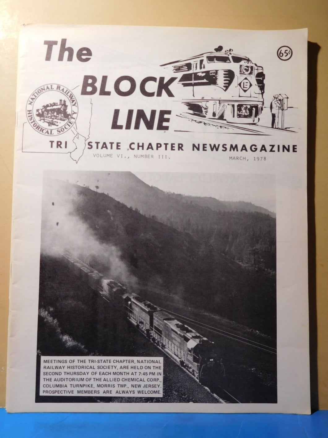 Block Line NRHS 1978 March Main Line Freight schedules,