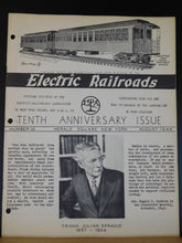 Electric Railroads #10 August 1944 Father of Electric Traction ERA