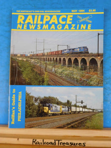 Rail Pace News Magazine 1994 May Railpace Philadelphia Railfan guide
