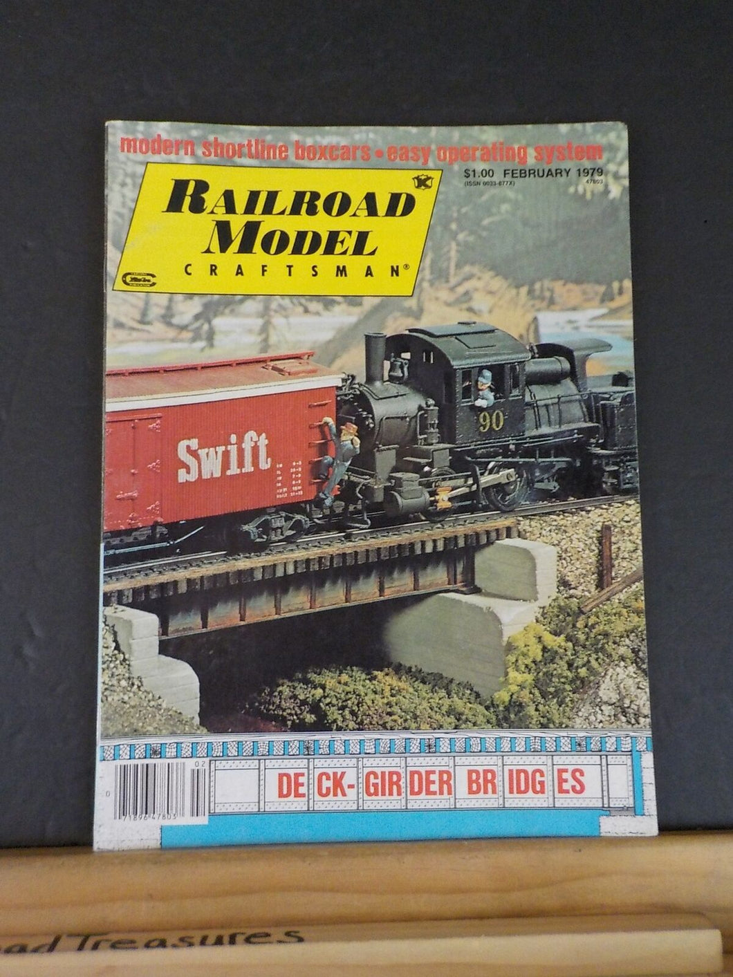 Railroad Model Craftsman Magazine 1979 February Deck girder bridges