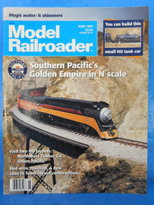Model Railroader Magazine 1995 June Hot wire roadbed, SP Golden Empire N Scale
