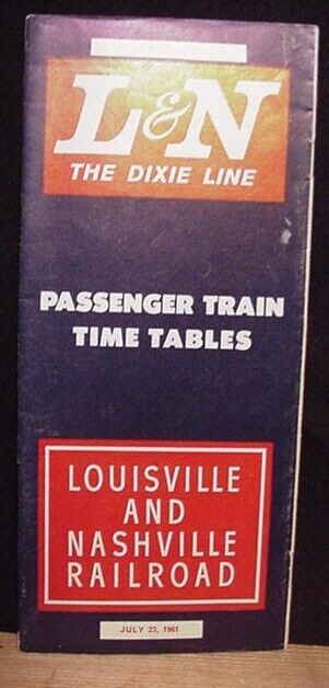 Louisville & Nashville public timetable 1961July 23 L&N Summer 1961