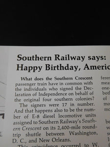 Southern #6915 brochure Happy Birthday Americabrochure