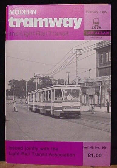 Modern Tramway and Light Railway Transit #566 Vol 48 February 1985 China Blackpo