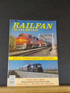 Railfan & Railroad Magazine 1996 May Santa Fe Norfolk Southern Joint track CO D&