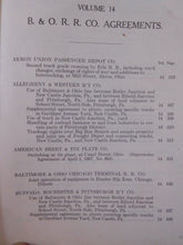 Agreements Baltimore & Ohio Railroad Company Vol 14 Vice President 1916-1923